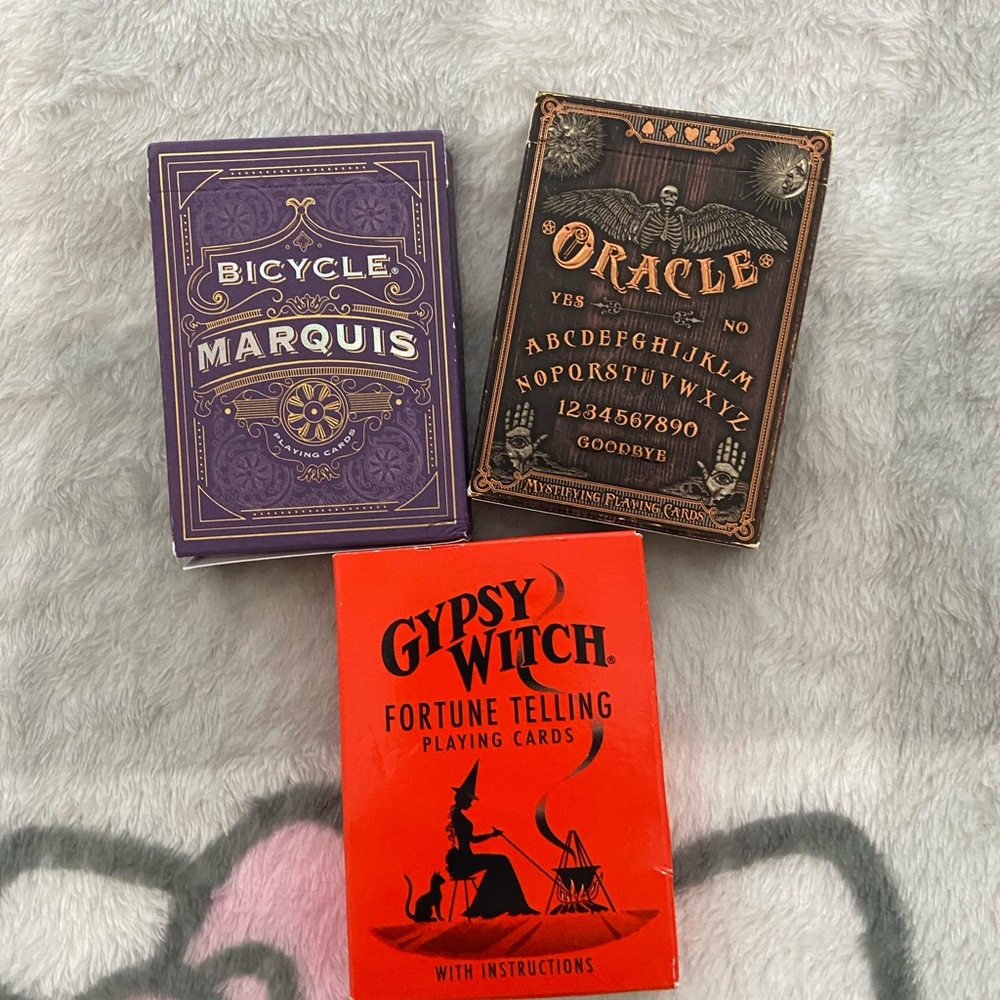 Bicycle Marquis Playing Cards, Oracle Mystifying Cards, Gypsy Witch FortuneCards